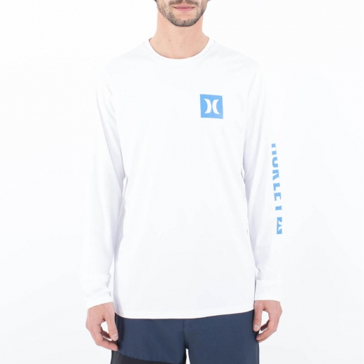 Гидромайка (лайкра) HURLEY EVD HYBRID UPF LS 2024 WHITE Гидромайка (лайкра) HURLEY EVD HYBRID UPF LS 2024 WHITE