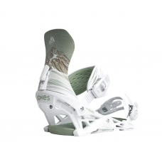 Женские крепления для сноуборда JONES AURORA 2025 WHITE/ART Женские крепления для сноуборда JONES AURORA 2025 WHITE/ART