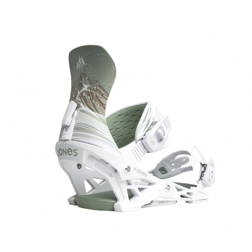Женские крепления для сноуборда JONES AURORA 2025 WHITE/ART Женские крепления для сноуборда JONES AURORA 2025 WHITE/ART