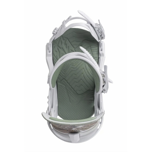 Женские крепления для сноуборда JONES AURORA 2025 WHITE/ART Женские крепления для сноуборда JONES AURORA 2025 WHITE/ART
