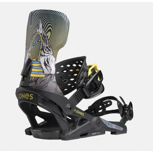 Крепления JONES METEORITE SNOWBOARD BINDING 2025 BLACK/ART Крепления JONES METEORITE SNOWBOARD BINDING 2025 BLACK/ART