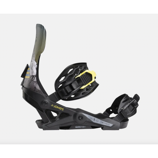Крепления JONES METEORITE SNOWBOARD BINDING 2025 BLACK/ART Крепления JONES METEORITE SNOWBOARD BINDING 2025 BLACK/ART