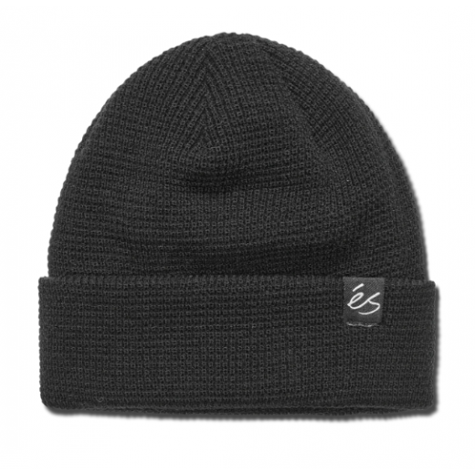 Шапка eS SCRIPT WAFFLE KNIT BEANIE 2023 BLACK
