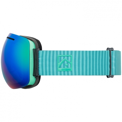 Маска для сноуборда KYOTO BURNS MARINE GREEN/STELLAR CHROME 2024