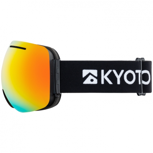 Маска для сноуборда KYOTO BURNS BLACK/FIRE CHROME 2024