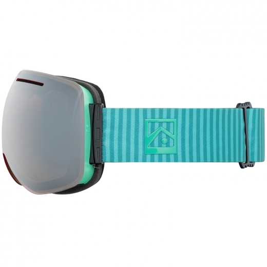 Маска для сноуборда KYOTO BURNS MARINE GREEN/PINK CHROME 2024