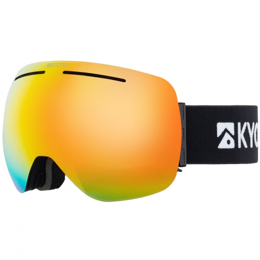 Маска для сноуборда KYOTO BURNS BLACK/FIRE CHROME 2024