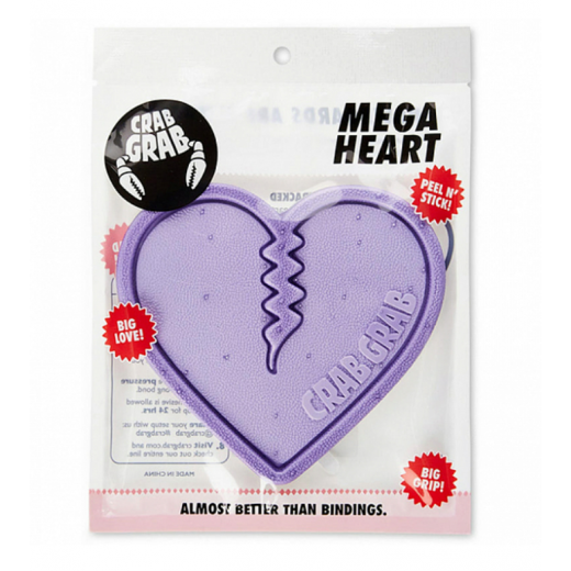 Наклейка на доску CRAB GRAB MEGA HEART 2024 LAVENDER Наклейка на доску CRAB GRAB MEGA HEART 2024 LAVENDER