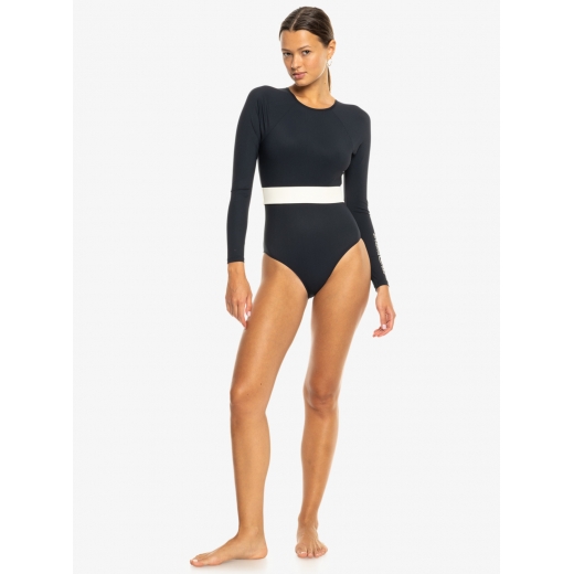 Женская лайкра (купальник) ROXY Active Long Sleeve 2025 black Женская лайкра (купальник) ROXY Active Long Sleeve 2025 black