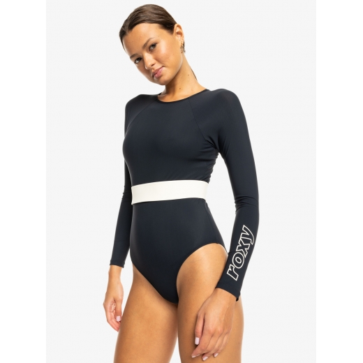 Женская лайкра (купальник) ROXY Active Long Sleeve 2025 black Женская лайкра (купальник) ROXY Active Long Sleeve 2025 black