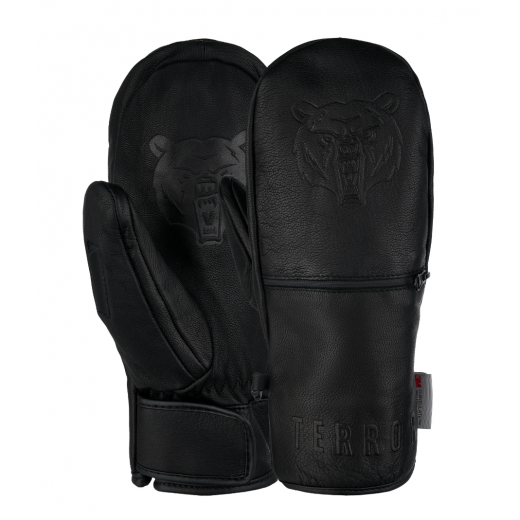 Варежки TERROR SNOW LEATHER MITTEN 2023 BLACK Варежки TERROR SNOW LEATHER MITTEN 2023 BLACK