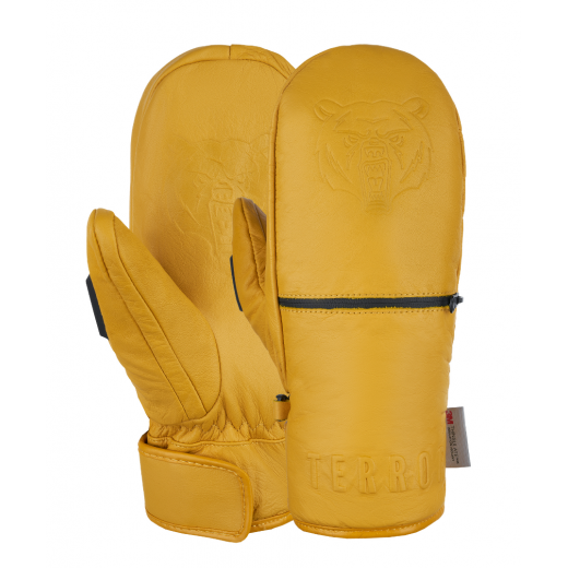 Варежки TERROR SNOW LEATHER MITTEN 2023 BROWN Варежки TERROR SNOW LEATHER MITTEN 2023 BROWN