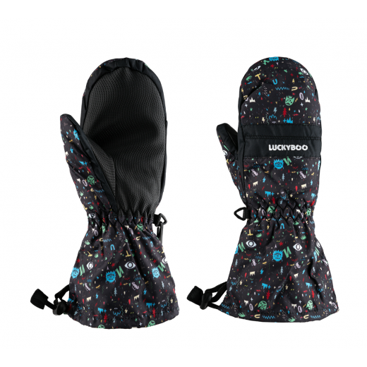 Детские варежки LUCKYBOO FUTURE 2023 BLACK Детские варежки LUCKYBOO FUTURE 2023 BLACK
