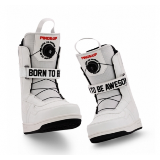 Ботинки для сноуборда TERROR PING&UP BORN TO BE 2023 WHITE TGF Ботинки для сноуборда TERROR PING&UP BORN TO BE 2023 WHITE TGF