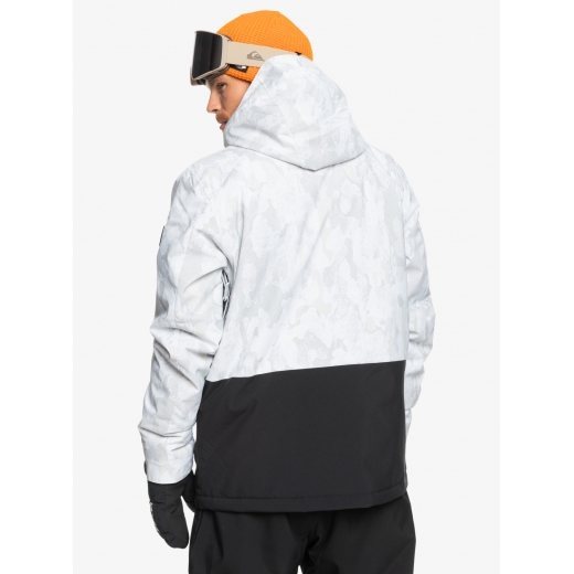 Куртка QUIKSILVER MISSION PRINTED BLOCK 2025 WHITE Куртка QUIKSILVER MISSION PRINTED BLOCK 2025 WHITE