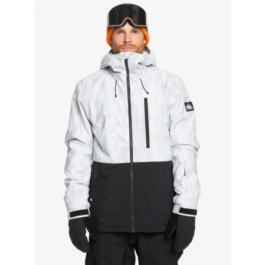 Куртка QUIKSILVER MISSION PRINTED BLOCK 2025 WHITE Куртка QUIKSILVER MISSION PRINTED BLOCK 2025 WHITE