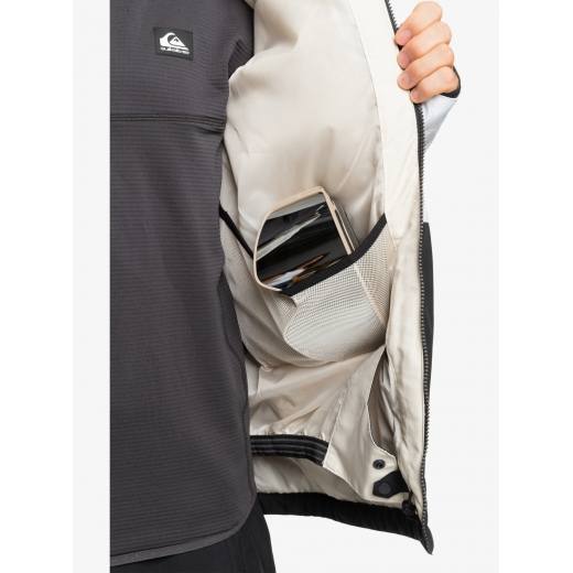 Куртка QUIKSILVER MISSION PRINTED BLOCK 2025 WHITE Куртка QUIKSILVER MISSION PRINTED BLOCK 2025 WHITE