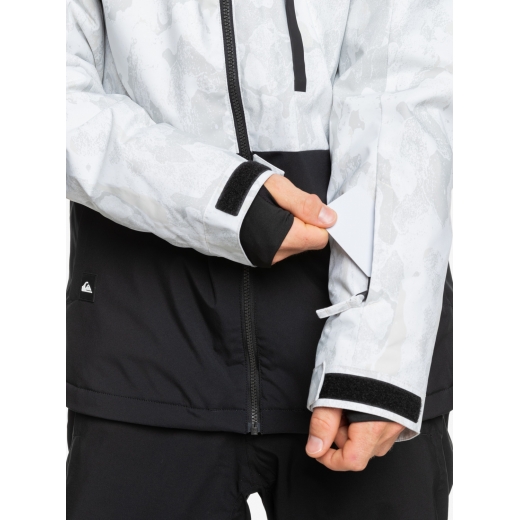 Куртка QUIKSILVER MISSION PRINTED BLOCK 2025 WHITE Куртка QUIKSILVER MISSION PRINTED BLOCK 2025 WHITE