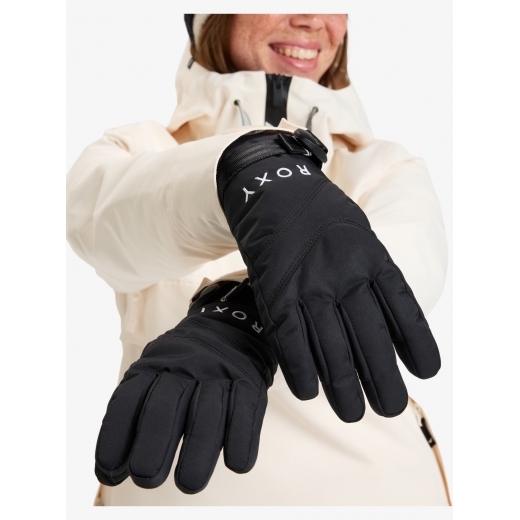 Женские перчатки ROXY JETTY SOLID GLOVE 2025 BLACK Женские перчатки ROXY JETTY SOLID GLOVE 2025 BLACK