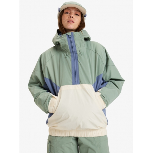 Женский анорак ROXY CHLOE KIM ANORAK 2025 PASTEL GREEN Женский анорак ROXY CHLOE KIM ANORAK 2025 PASTEL GREEN