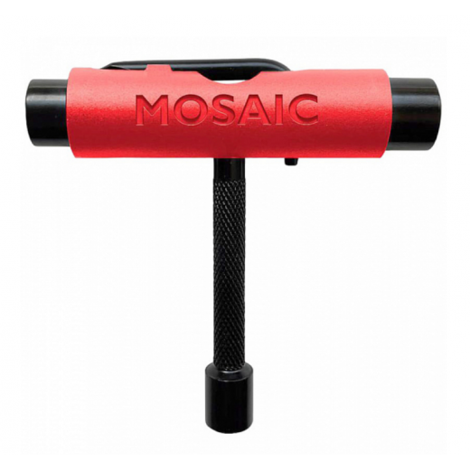 Ключ для скейтборда MOSAIC T TOOL 6 IN 1 RED Ключ для скейтборда MOSAIC T TOOL 6 IN 1 RED