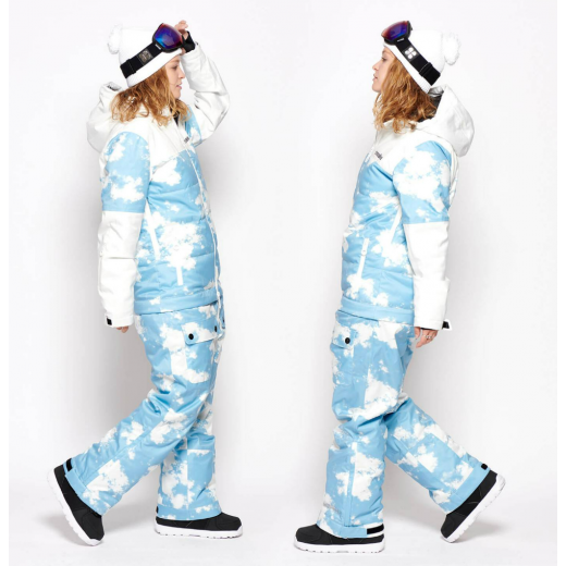 Женский комбинезон ONESKEE ACCLIMATE SUIT 2023 WHITE/BLUE