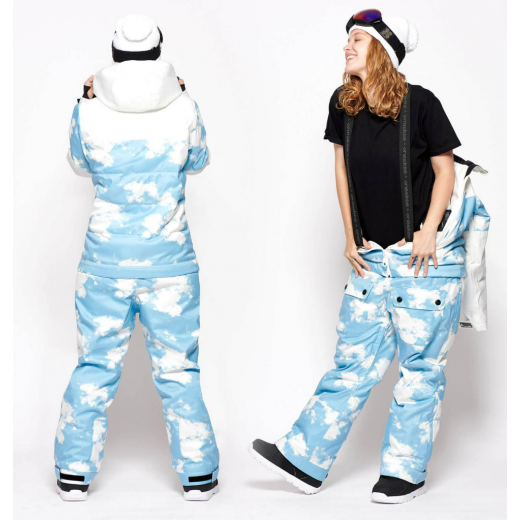 Женский комбинезон ONESKEE ACCLIMATE SUIT 2023 WHITE/BLUE