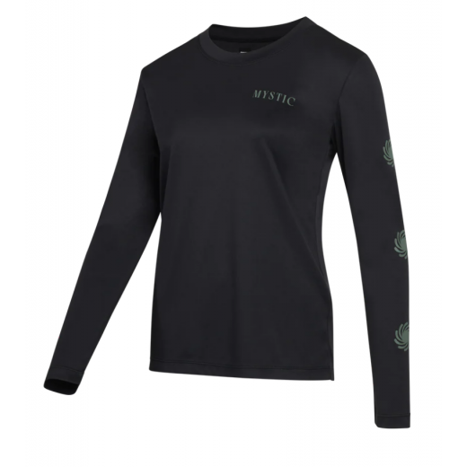 Гидромайка (лайкра) женская MYSTIC Jayde L/S Loose Quickdry 2023 Black Гидромайка (лайкра) женская MYSTIC Jayde L/S Loose Quickdry 2023 Black