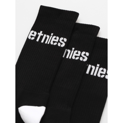 Носки Etnies Stencil Icon Sock 3-Pack BLACK