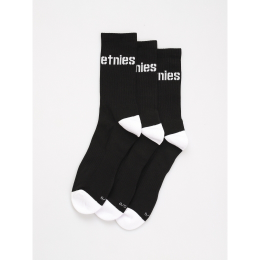 Носки Etnies Stencil Icon Sock 3-Pack BLACK
