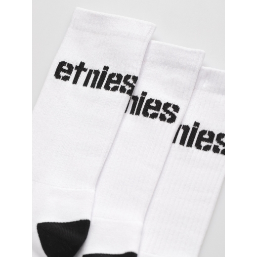 Носки Etnies Stencil Icon Sock 3-Pack WHITE