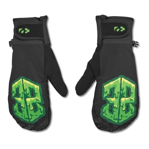 Варежки THIRTY TWO GATEWAY MITT BLACK/GREEN