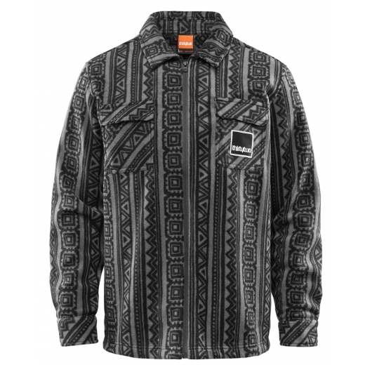 Рубашка THIRTY TWO REST STOP ZIP UP SHIRT BLACK/CHARCOAL