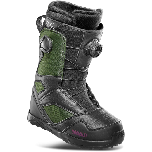 Женские ботинки для сноуборда THIRTY TWO STW DOUBLE BOA BLACK/GREEN 2024 Женские ботинки для сноуборда THIRTY TWO STW DOUBLE BOA BLACK/GREEN 2024