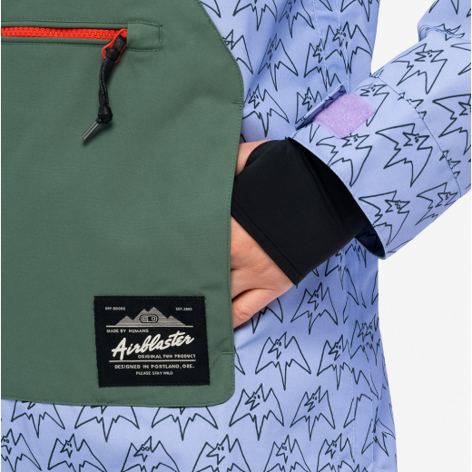 Женский анорак AIRBLASTER FREEDOM PULLOVER 2024 THISTLE TERRY