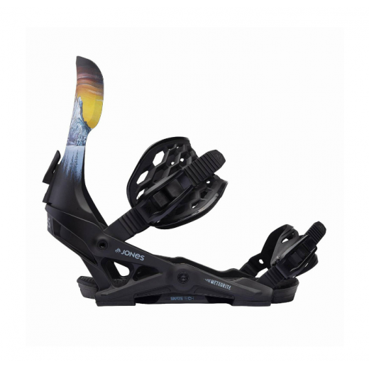 Крепления JONES METEORITE SNOWBOARD BINDING 2024 BLACK/ART Крепления JONES METEORITE SNOWBOARD BINDING 2024 BLACK/ART