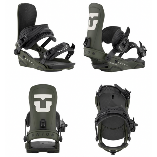 Крепления UNION FORCE TEAM HB ARMY GREEN 2026 Крепления UNION FORCE TEAM HB ARMY GREEN 2026