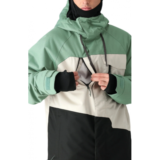 Куртка 686 GEO JACKET 2025 CYPRESS LIMESTONE COLORBLOCK Куртка 686 GEO JACKET 2025 CYPRESS LIMESTONE COLORBLOCK