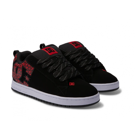 Кеды DC SHOES COURT GRAFFIK BLACK/WHITE/RED Кеды DC SHOES COURT GRAFFIK BLACK/WHITE/RED