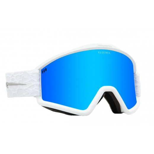Маска ELECTRIC HEX (MATTE WHITE NURON/BLUE CHROME) 2024 Маска ELECTRIC HEX (MATTE WHITE NURON/BLUE CHROME) 2024