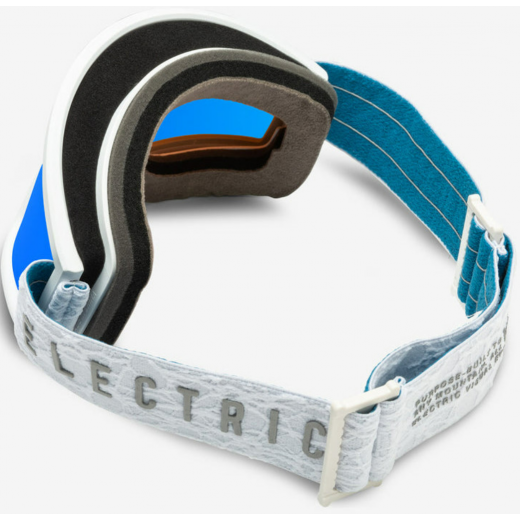 Маска ELECTRIC HEX (MATTE WHITE NURON/BLUE CHROME) 2024 Маска ELECTRIC HEX (MATTE WHITE NURON/BLUE CHROME) 2024